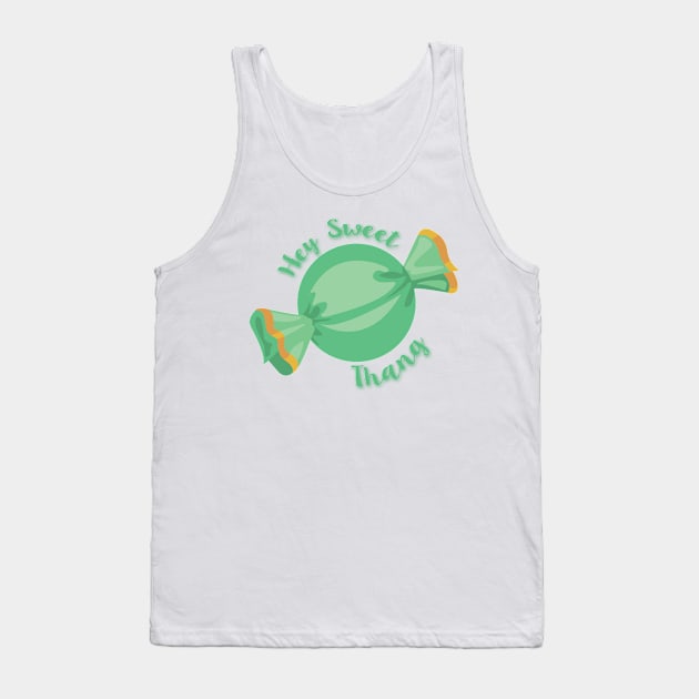 "Hey Sweet Thang" Zack Suite Life Green Tank Top by simonescha